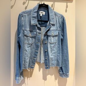 PAIGE Raw-Hem Denim Jacket